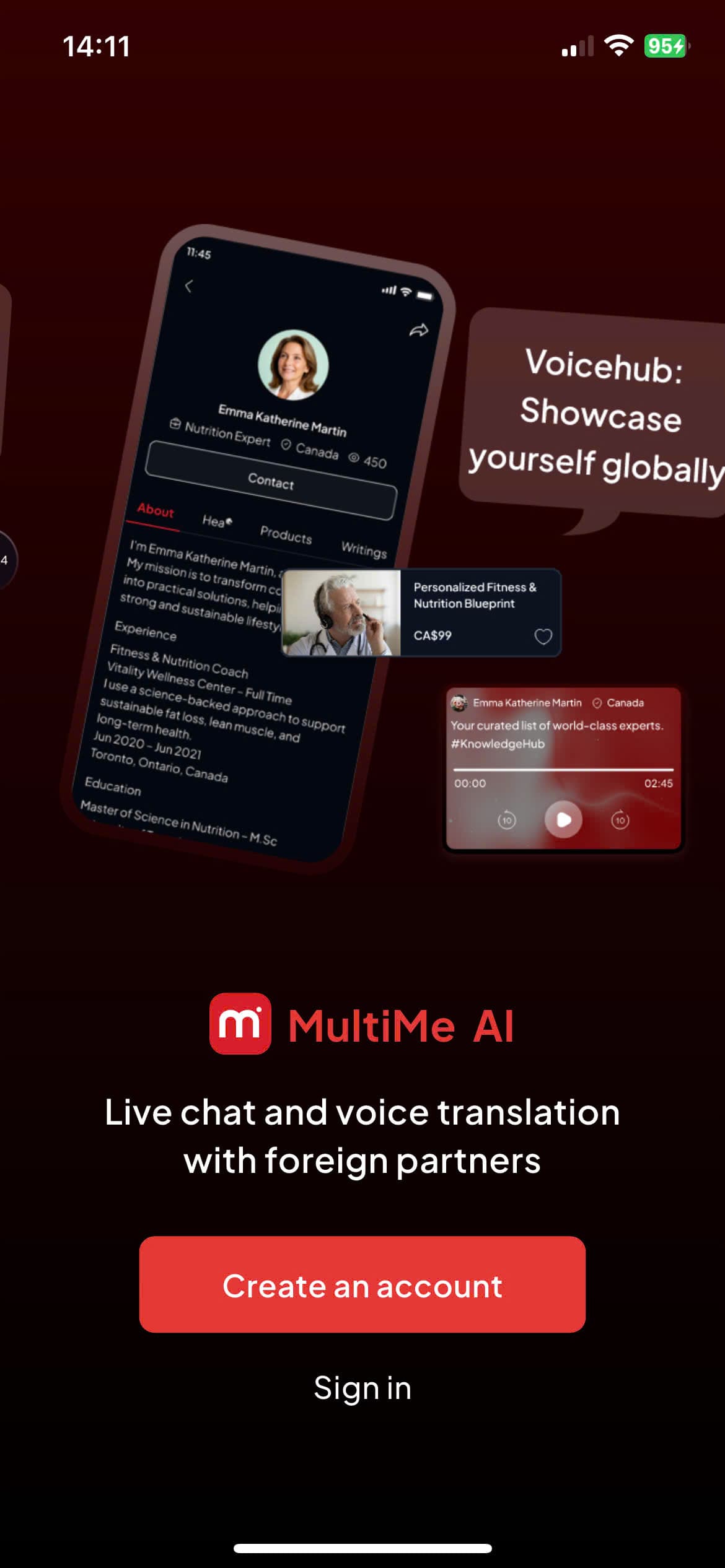 Aperçus de l'application 2